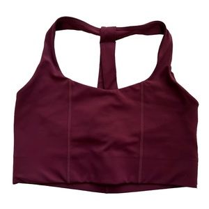 Carbon38 T Back Sports Bra Women’s Medium Burgundy Longline